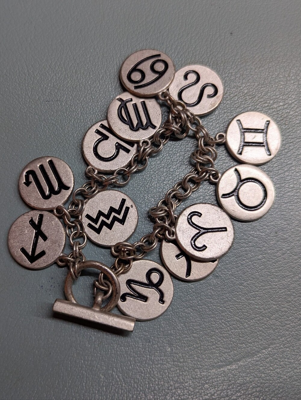 Kenneth Cole Reaction - Zodiac Charm Bracelet - Vintage Astrology Bracelet